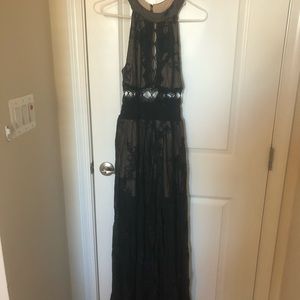 Black Lace Prom Dress- Showpo Size 8